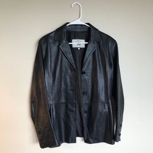 Vintage Buttery Leather Blazer Jacket